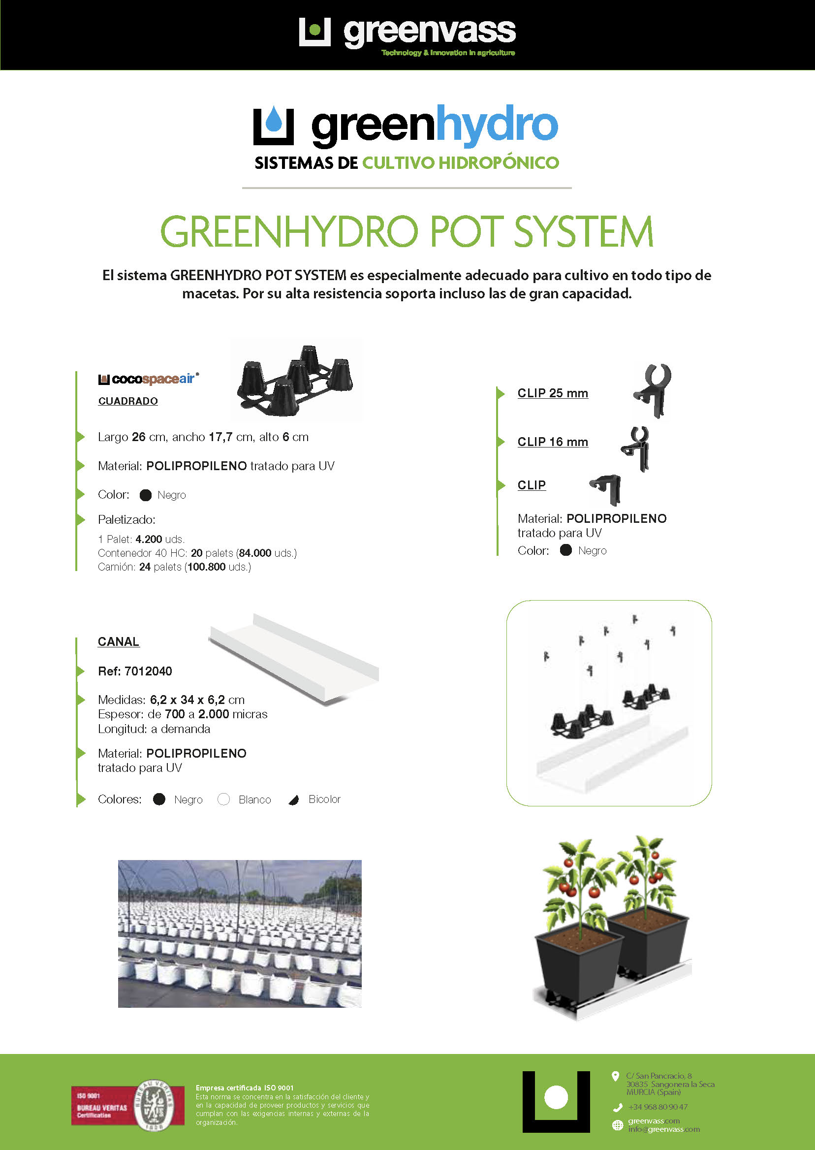 Greenhydro Pot System